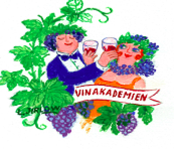 Svenska Vinakademiens emblem &mdash; illustration av Lennart Jirlow